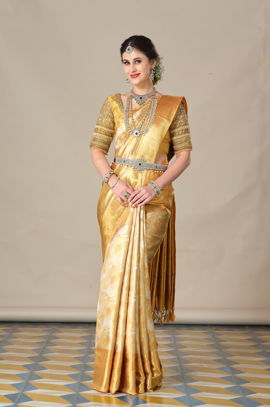 Elegant Striped Cotton Saree